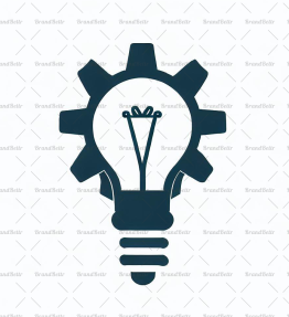 Glühbirne und Zahnräder